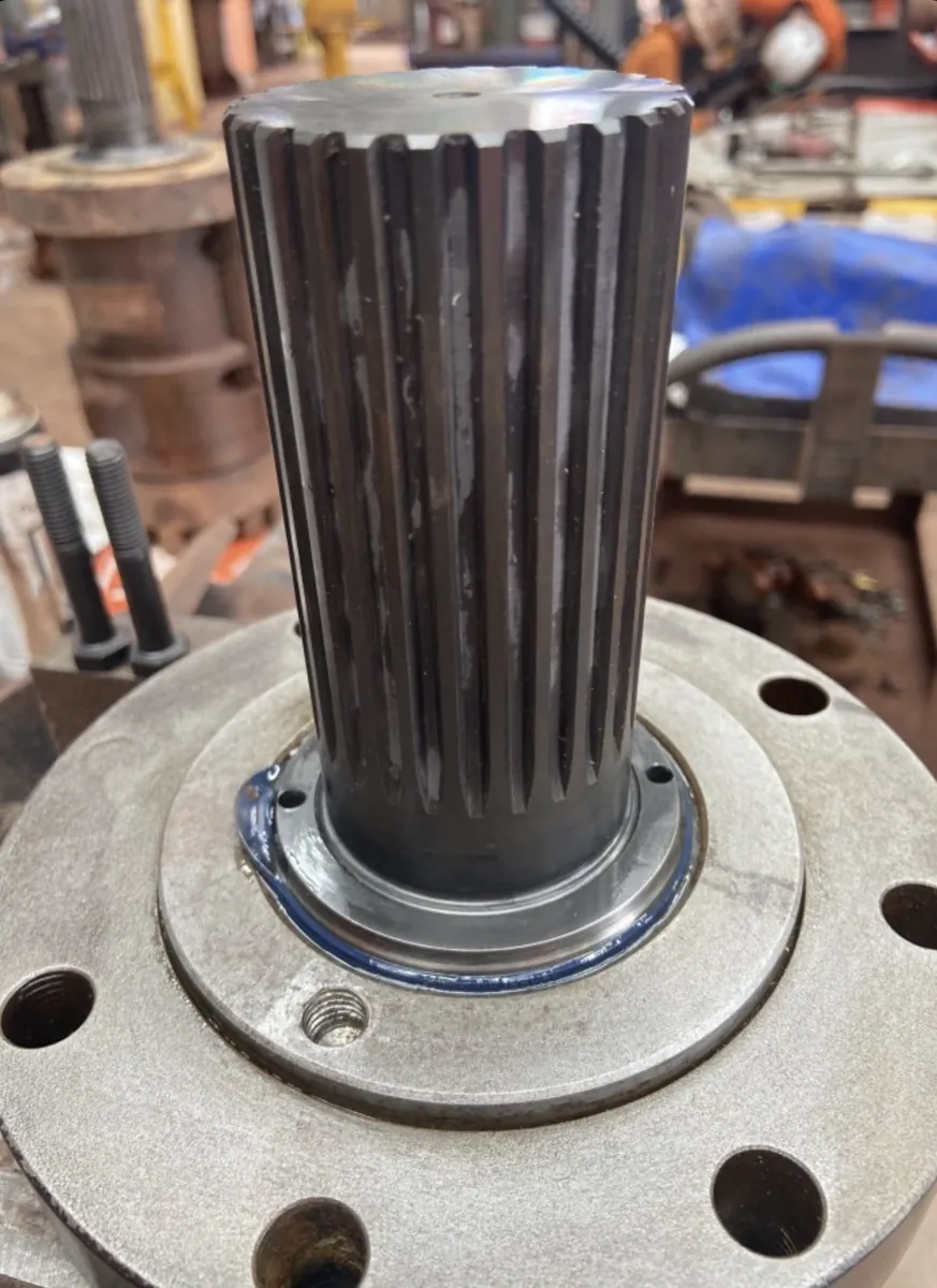 Machined splined shaft